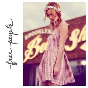 FP beach pink stripped dress